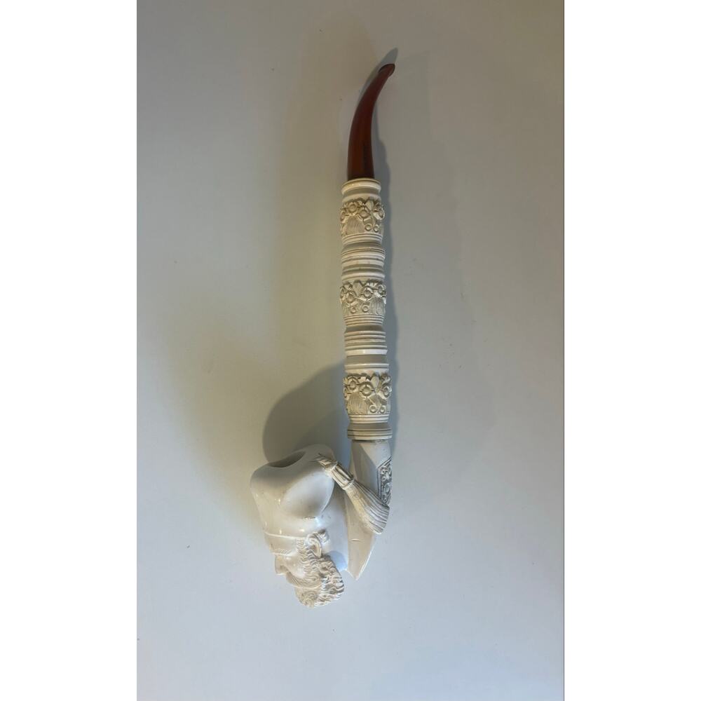 Vintage Hand Carved Tobacco Pipe Turkish made in Turkey